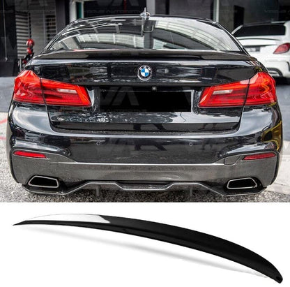 Car Craft 5 Series Spoiler Trunk Spoiler Compatible with BMW 5 Series Spoiler Trunk Spoiler 5 Series G30 2017-2022 M5 Glossy Black -graphql