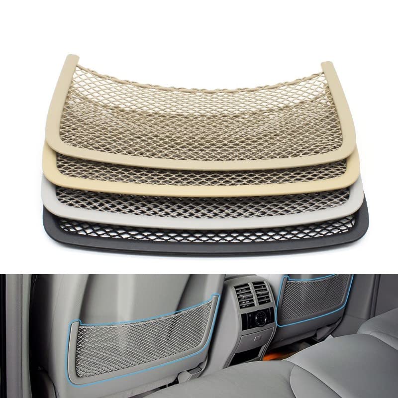 Car Craft R Class Seat Storage Pocket Cover Compatible with Mercedes R Class Seat Storage Pocket Cover Ml 2005-2015 Gl 2008-2015 Gle Gls 2015-2019 R CLAS 05-17 Light Beige