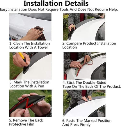 Car Craft 3 Series Spoiler Trunk Spoiler Compatible with BMW 3 Series Spoiler Trunk Spoiler 3 Series G20 2019 P Glossy Black AR-BMW-019 -graphql -123