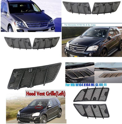 Car Craft Bonnet Hood Grill Vent Compatible With Mercedes Ml W164 2008-2012 Gl W164 2008-2012 Bonnet Hood Grill Vent Right -graphql