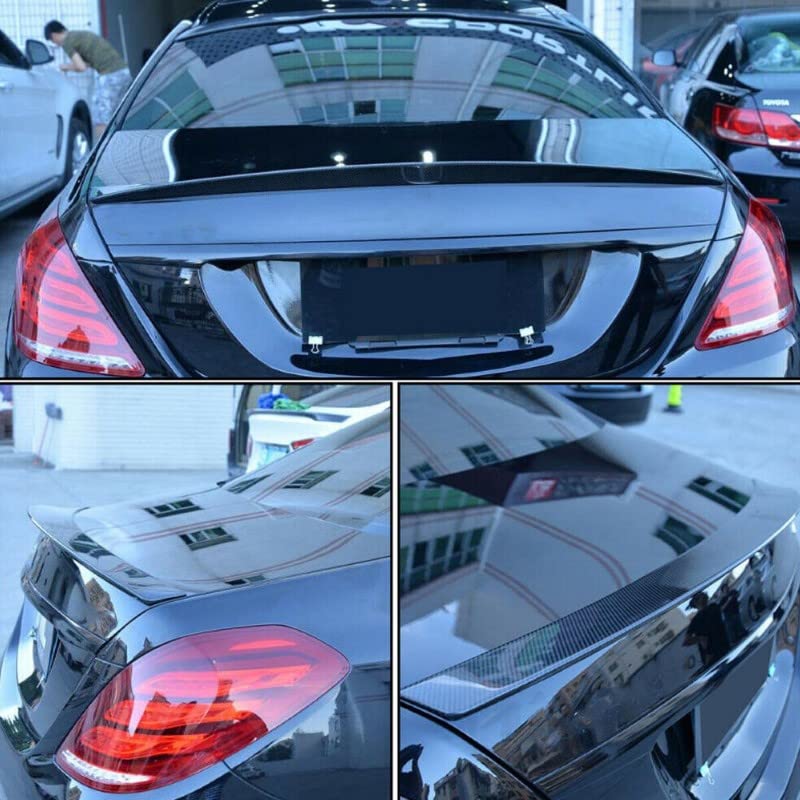 Car Craft S Class Spoiler Trunk Spoiler Compatible with Mercedes S Class Spoiler Trunk Spoiler S Class W222 2014-2021 Glossy Black