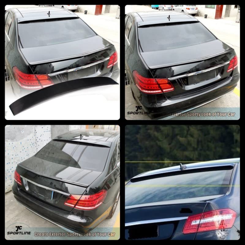 Car Craft E Class Spoiler Roof Spoiler Roof Wings Compatible with Mercedes E Class Spoiler Roof Spoiler Roof Wings E Class W212 2009-2016 Glossy Black