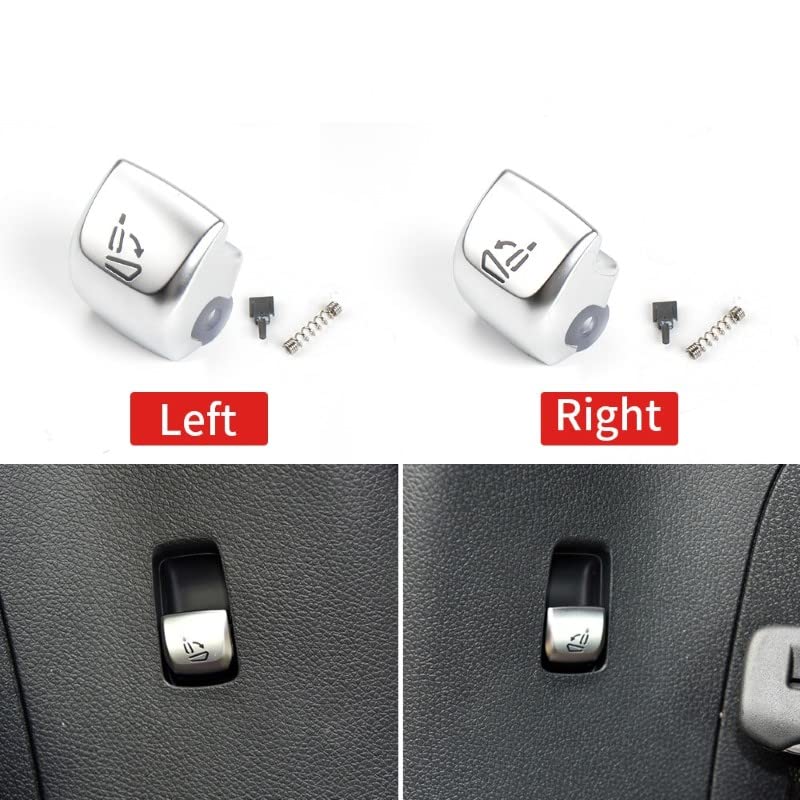 Car Craft S Class Seat Adjustment Button Cover Compatible With Mercedes S Class Seat Adjustment Button Cover C Class W205 2015-2021 E Class W213 2015-2021 S Class W222 2014-2020 Glc Class W253 2015-2021 Left