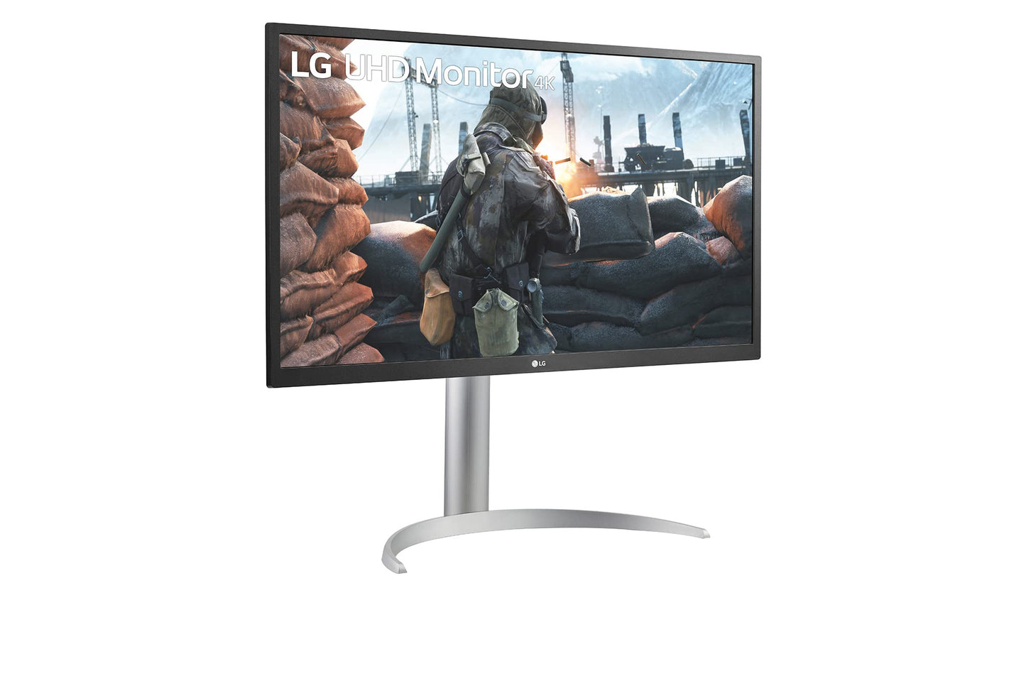 LG 27UP550N-27 Inch Monitor with 4K UHD sRGB 98% IPS Display sRGB 98%, HDR 10, USB Type-C (Up to 90W Power Delivery), HDMI, AMD Freesync, White