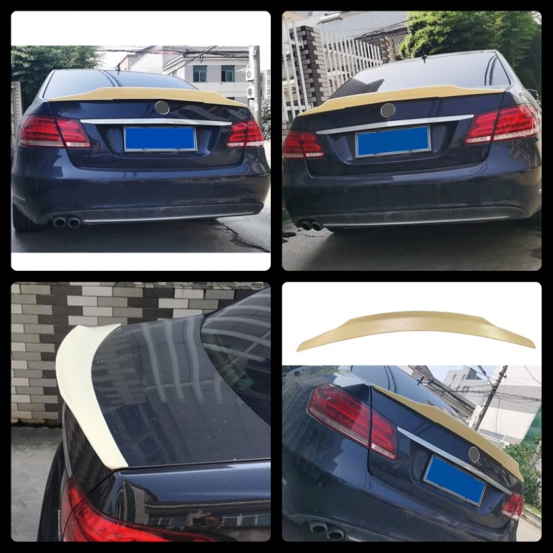 Car Craft E Class Spoiler Trunk Spoiler Compatible with Mercedes E Class Spoiler Trunk Spoiler E Class W212 2009-2016 Psm Glossy Black