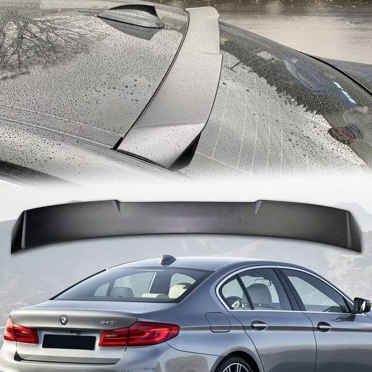 Car Craft 5 Series Spoiler Roof Spoiler Roof Wings Compatible with BMW 5 Series Spoiler Roof Spoiler Roof Wings 5 Series G30 2017-2022 Glossy Black