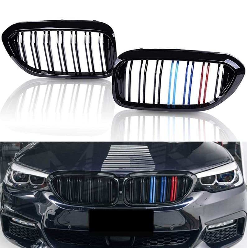 Car Craft Front Bumper Grill Compatible With Bmw 5 Series G30 2017-2020 Front Bumper Grill M Colour