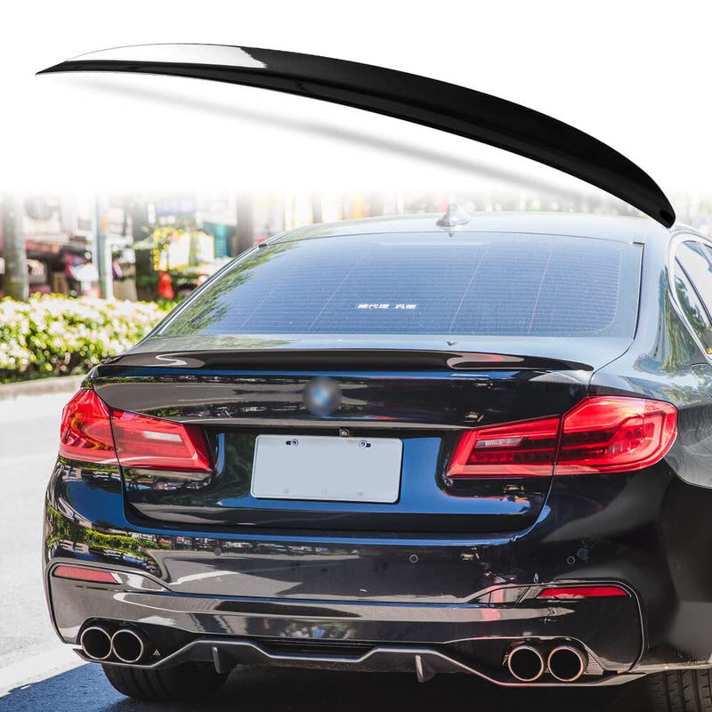 Car Craft 5 Series Spoiler Trunk Spoiler Compatible with BMW 5 Series Spoiler Trunk Spoiler 5 Series G30 2017-2022 M5 Glossy Black