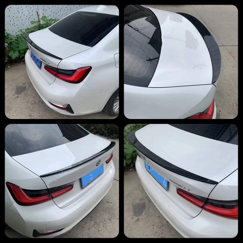 Car Craft 3 Series Spoiler Trunk Spoiler Compatible with BMW 3 Series Spoiler Trunk Spoiler 3 Series G20 2019 P Glossy Black AR-BMW-019