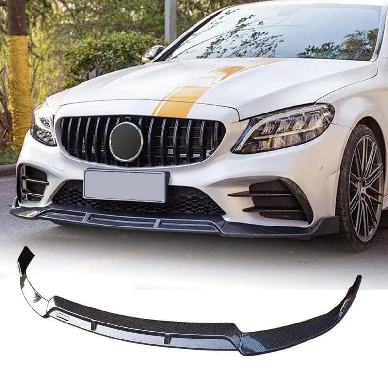 Car Craft C Class Front Lip Bumper Lip Compatible with Mercedes C Class Front Lip Bumper Lip C Class W205 2019 Glossy Black