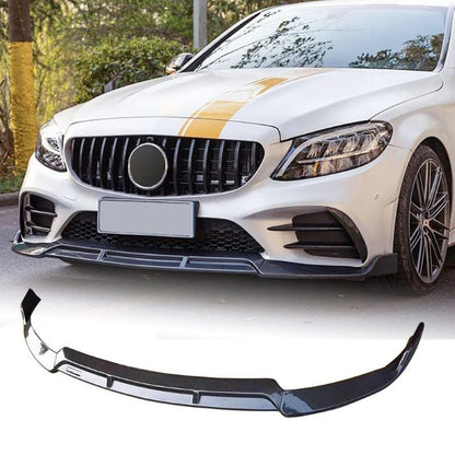 Car Craft C Class Front Lip Bumper Lip Compatible with Mercedes C Class Front Lip Bumper Lip C Class W205 2019 Glossy Black -graphql