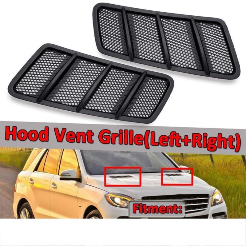 Car Craft Bonnet Hood Grill Vent Compatible With Mercedes Ml W166 2012-2015 Gl W166 2013-2016 Gle W166 2015-2019 Gls W166 2016-2020 Bonnet Hood Grill Vent Left