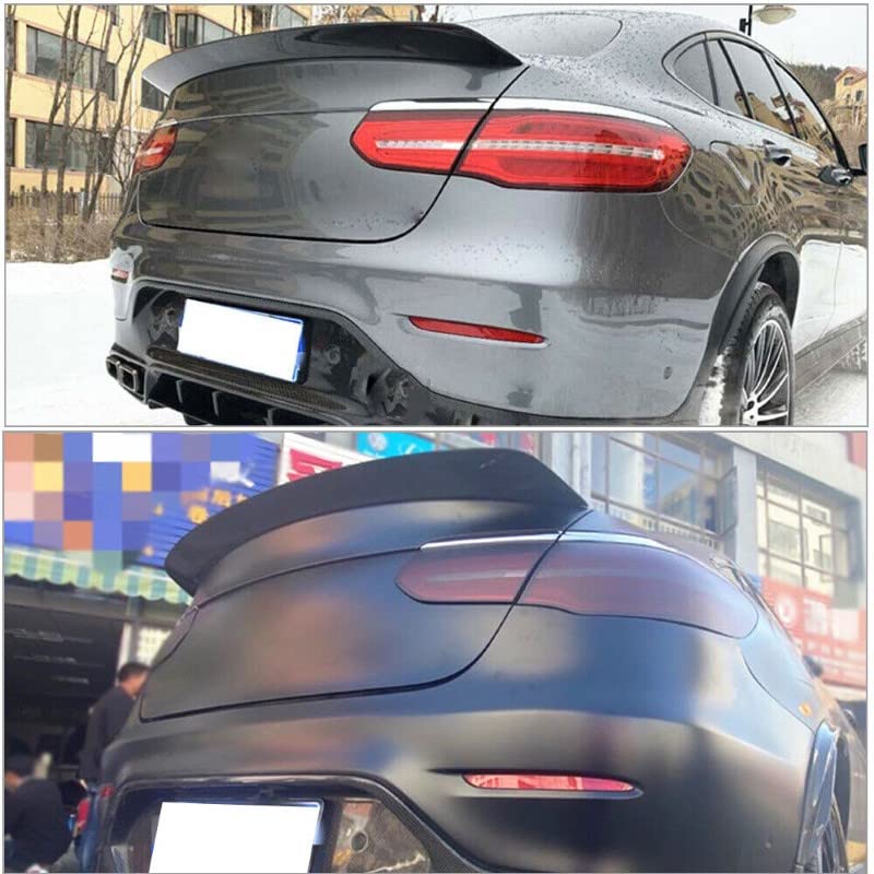 Car Craft Glc Coupe Spoiler Trunk Spoiler Compatible with Mercedes Glc Coupe Spoiler Trunk Spoiler Glc Coupe W253 2014-2020 C63 Glossy Black