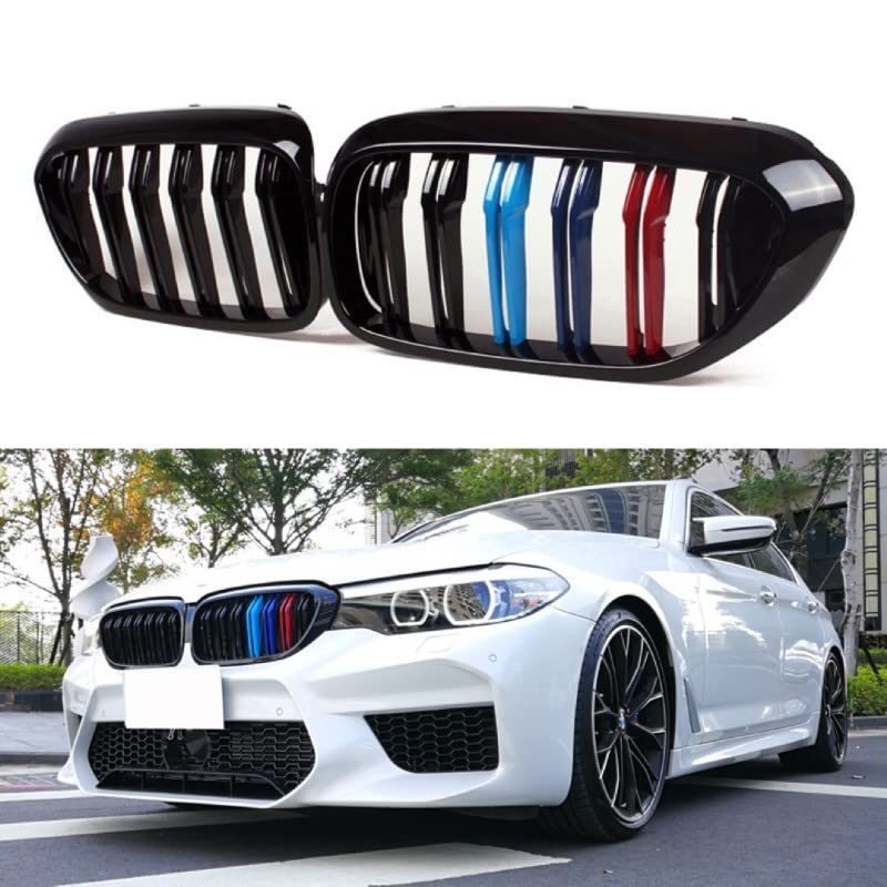 Car Craft Front Bumper Grill Compatible With Bmw 5 Series G30 2017-2020 Front Bumper Grill M Colour