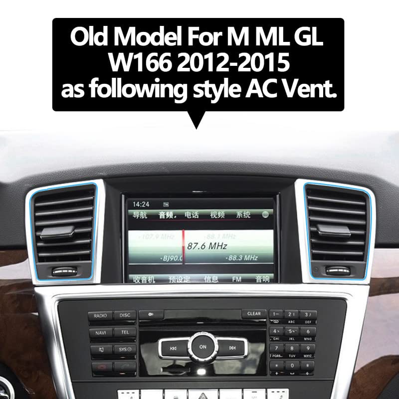 Car Craft Ml Ac Vent Compatible With Mercedes Ml Ac Vent Ml W166 2012 2015 Gl 2012 2015 Centre