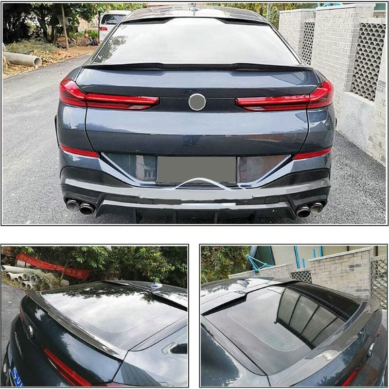 Car Craft X6 Spoiler Trunk Spoiler Compatible with BMW X6 Spoiler Trunk Spoiler X6 G06 2020 Glossy Black