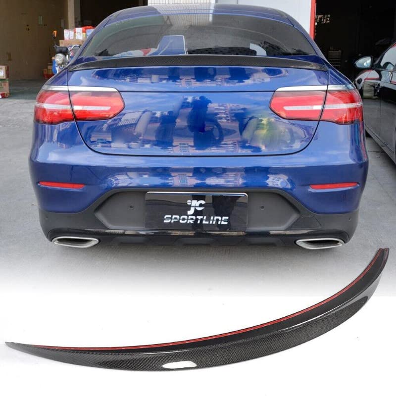 Car Craft Glc Coupe Spoiler Trunk Spoiler Compatible with Mercedes Glc Coupe Spoiler Trunk Spoiler Glc Coupe W253 2014-2020 C63 Glossy Black