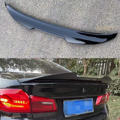 Car Craft 5 Series Spoiler Trunk Spoiler Compatible with BMW 5 Series Spoiler Trunk Spoiler 5 Series G30 2017-2022 Psm Glossy Black -graphql