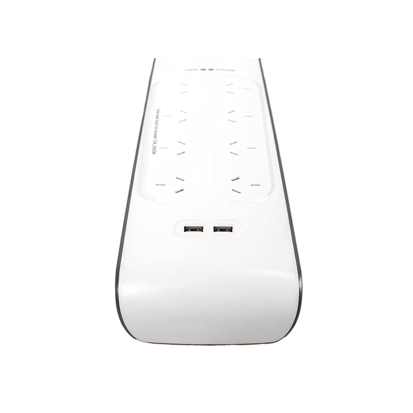 Belkin 8-Outlet Surge Protection Strip with 2,4 Amp USB Charging, White/Grey (BSV804au2M)
