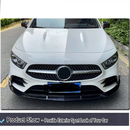Car Craft A Class Front Lip Bumper Lip Compatible with Mercedes A Class Front Lip Bumper Lip A Class W177 2020 Glossy Black -graphql