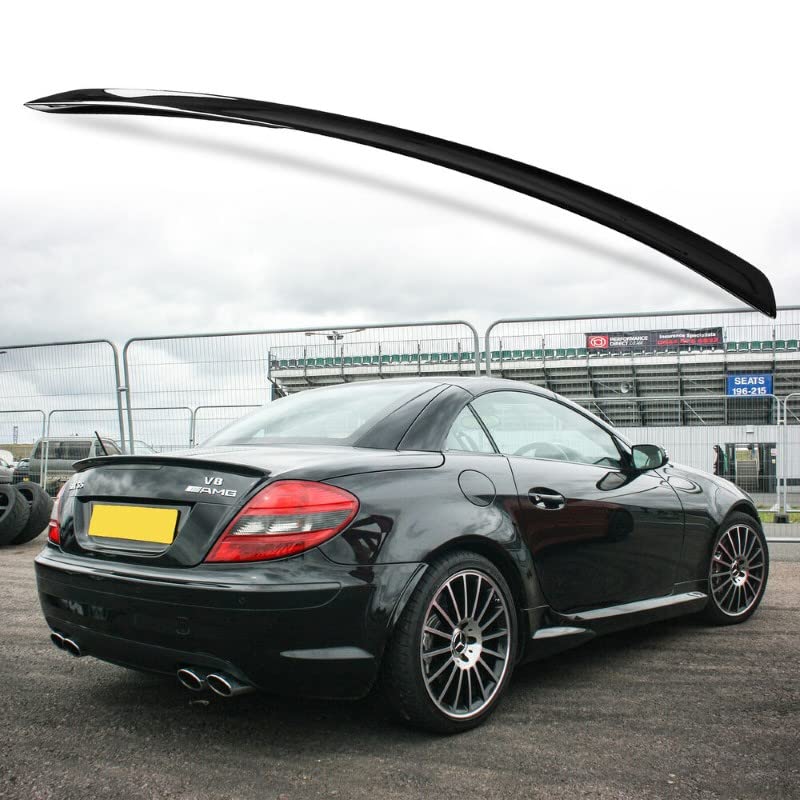 Car Craft SLK Spoiler Trunk Spoiler Compatible with Mercedes SLK Spoiler Trunk Spoiler SLK W171 2005-2012 Glossy Black