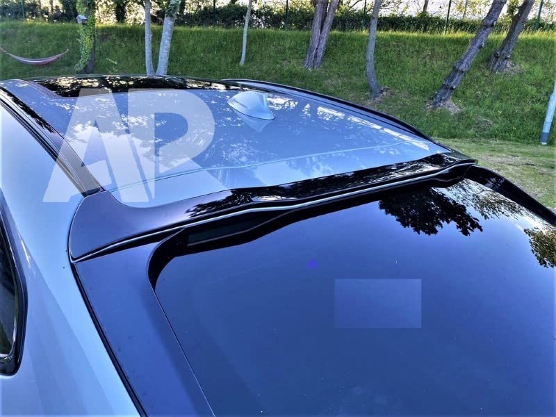 Car Craft X4 Spoiler Roof Spoiler Roof Wings Compatible with BMW X4 Spoiler Roof Spoiler Roof Wings X4 G04 2018-2022 Glossy Black