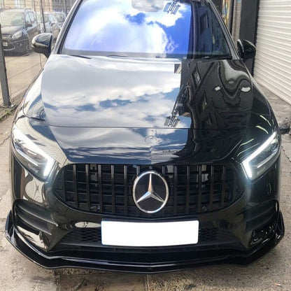 Car Craft A Class Front Lip Bumper Lip Compatible with Mercedes A Class Front Lip Bumper Lip A Class W177 2020 Glossy Black -graphql