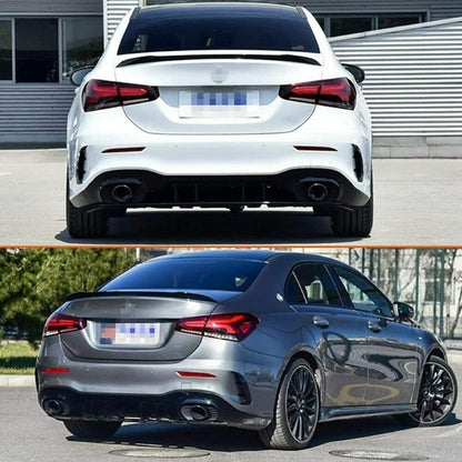 Car Craft A Class Spoiler Trunk Spoiler Compatible with Mercedes A Class Series Spoiler Trunk Spoiler A Class W177 2020 Glossy Black -graphql