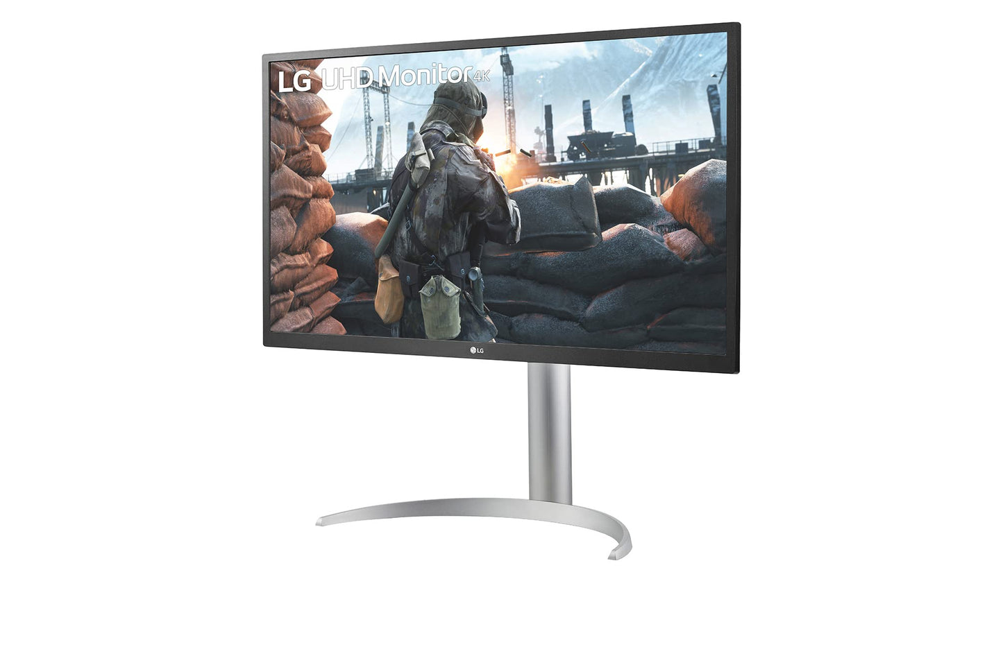 LG 27UP550N-27 Inch Monitor with 4K UHD sRGB 98% IPS Display sRGB 98%, HDR 10, USB Type-C (Up to 90W Power Delivery), HDMI, AMD Freesync, White