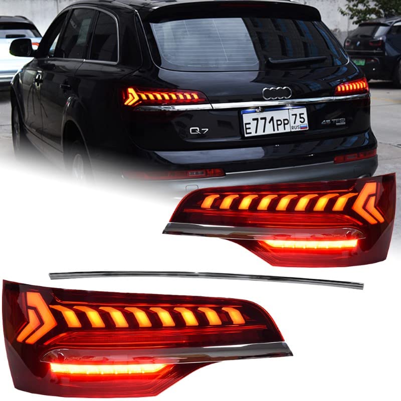 Car Craft Q7 Upgraded Led Matrix Taillight Led Taillamp Compatible With Audi Q7 Upgraded Led Matrix Taillight Led Taillamp Q7 2006-2010 Q7 Taillight 2006