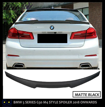 Car Craft 5 Series Spoiler Trunk Spoiler Compatible with BMW 5 Series Spoiler Trunk Spoiler 5 Series G30 2017-2022 M4 Glossy Black -graphql