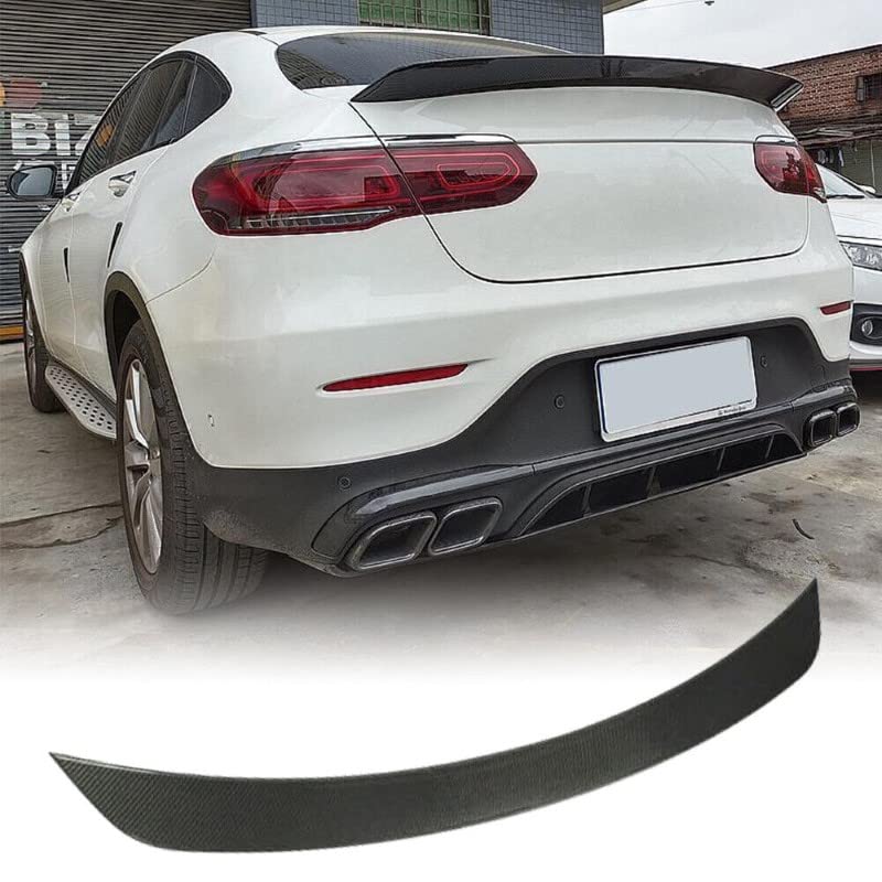 Car Craft Glc Coupe Spoiler Trunk Spoiler Compatible with Mercedes Glc Coupe Spoiler Trunk Spoiler Glc Coupe W253 2014-2020 C63 Glossy Black