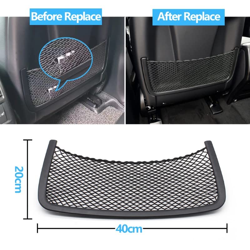 Car Craft Ml Seat Storage Pocket Cover Compatible with Mercedes Ml Seat Storage Pocket Cover Ml 2005-2015 Gl 2008-2015 Gle Gls 2015-2019 R CLAS 05-17 Black