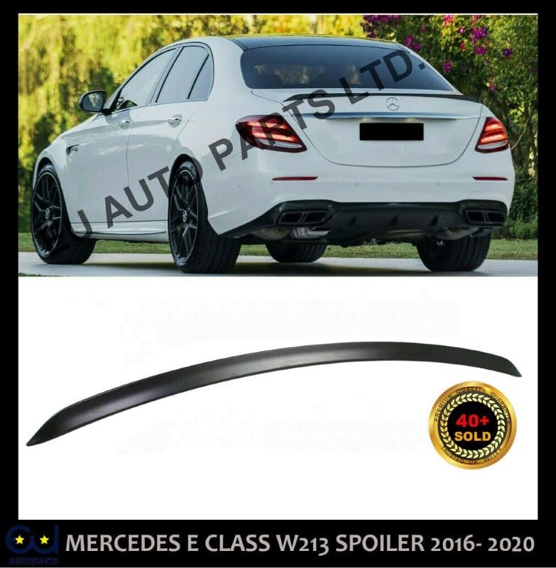 Car Craft E Class Spoiler Trunk Spoiler Compatible with Mercedes E Class Spoiler Trunk Spoiler E Class W213 2016 E63 Glossy Black