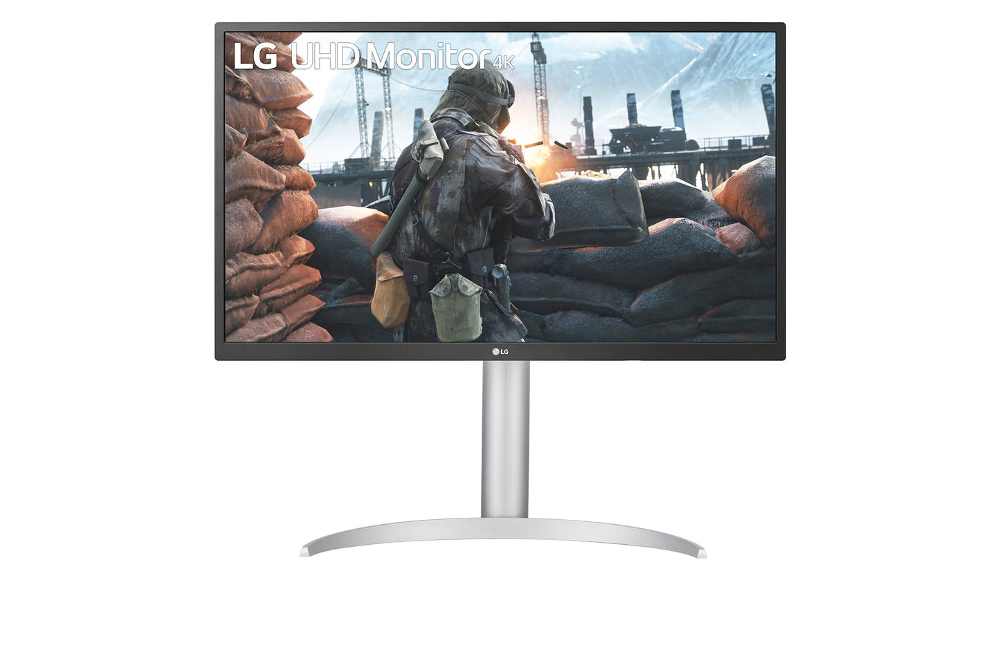 LG 27UP550N-27 Inch Monitor with 4K UHD sRGB 98% IPS Display sRGB 98%, HDR 10, USB Type-C (Up to 90W Power Delivery), HDMI, AMD Freesync, White