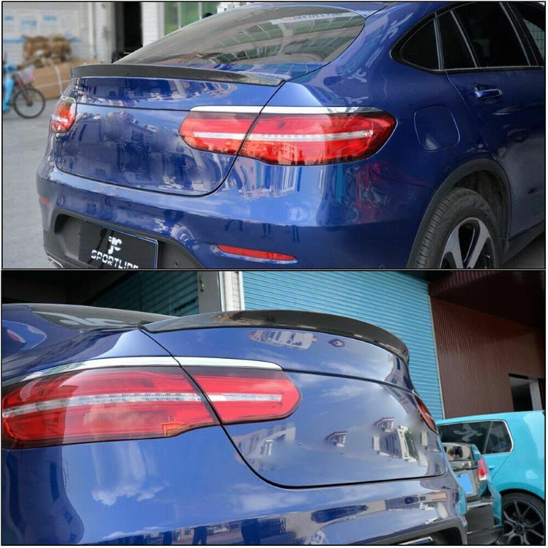 Car Craft Glc Coupe Spoiler Trunk Spoiler Compatible with Mercedes Glc Coupe Spoiler Trunk Spoiler Glc Coupe W253 2014-2020 C63 Glossy Black