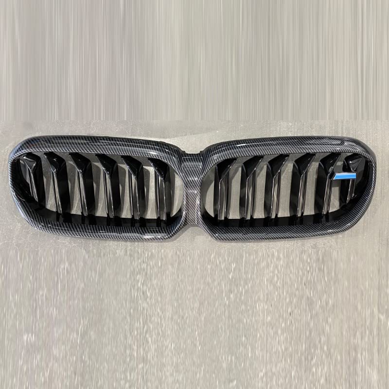 Car Craft Front Bumper Grill Compatible With Bmw 5 Series G30 21 Lci Front Bumper Grill Carbon Fiber