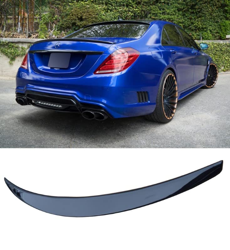 Car Craft S Class Spoiler Trunk Spoiler Compatible with Mercedes S Class Spoiler Trunk Spoiler S Class W222 2014-2021 Glossy Black