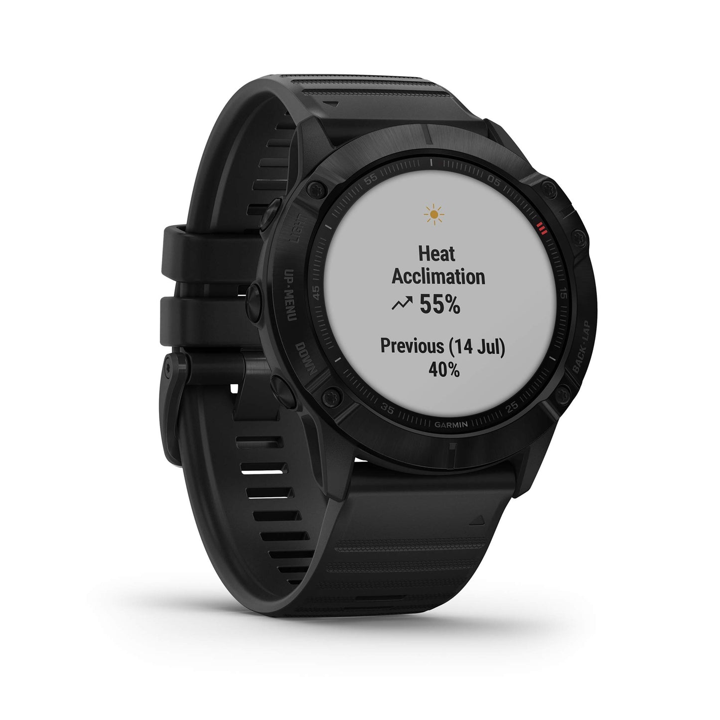 Garmin fenix 6 GPS-multisport-smartklocka med pulsmätning på handleden 4755903021145 bolt