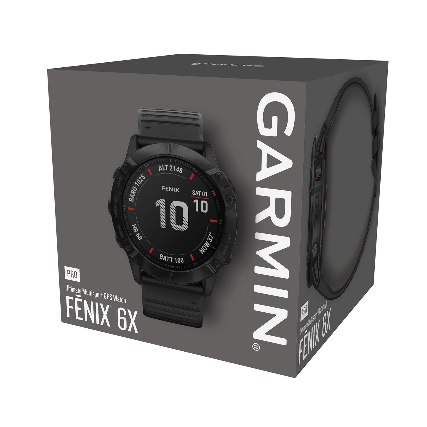 Garmin fenix 6 GPS-multisport-smartklocka med pulsmätning på handleden 4755903021145 bolt